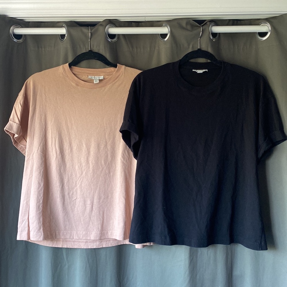 Topshop Bundle of TWO Boxy Tees